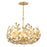 Crystorama Broche 5 Light Antique Gold Chandelier