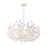 Broche 5 Light Matte White Chandelier | 566-MT