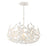 Crystorama Broche 5 Light Matte White Chandelier