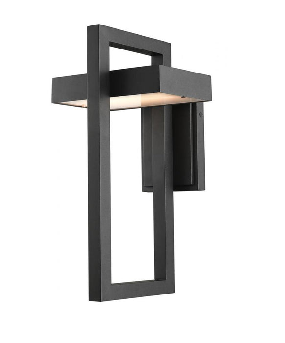 1 Light Outdoor Wall Light | 566B-BK-LED