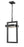 1 Light Outdoor Chain Mount Ceiling Fixture | 566CHB-BK-LED