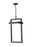 1 Light Outdoor Chain Mount Ceiling Fixture | 566CHXL-BK-LED