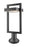 1 Light Outdoor Pier Mounted Fixture | 566PHBR-553PM-BK-LED