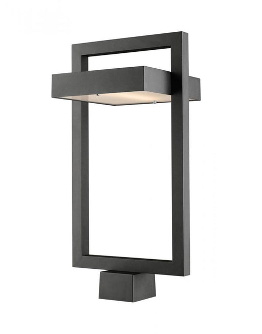 1 Light Outdoor Post Mount Fixture | 566PHBS-BK-LED