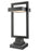 1 Light Outdoor Pier Mounted Fixture | 566PHBS-SQPM-BK-LED