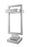 1 Light Outdoor Pier Mounted Fixture | 566PHBS-SQPM-SL-LED