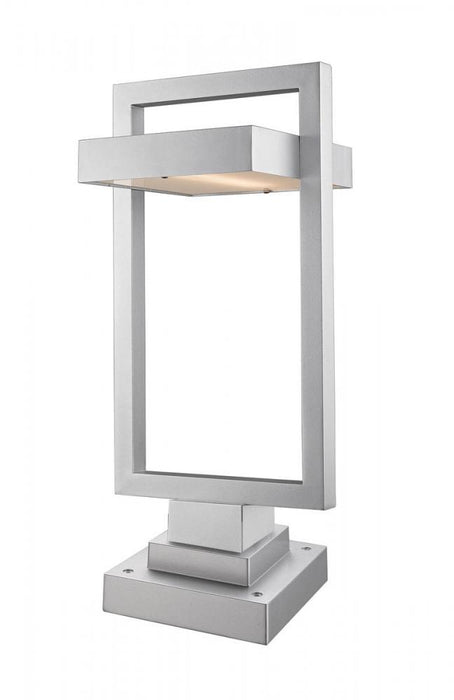 1 Light Outdoor Pier Mounted Fixture | 566PHBS-SQPM-SL-LED