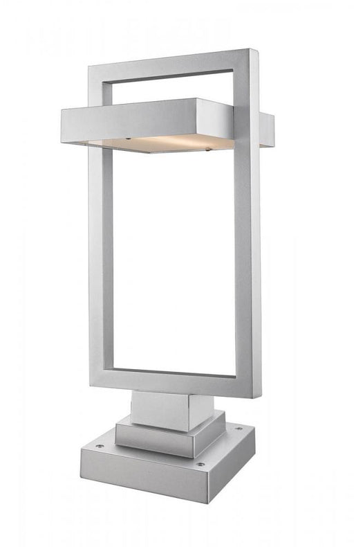 1 Light Outdoor Pier Mounted Fixture | 566PHBS-SQPM-SL-LED