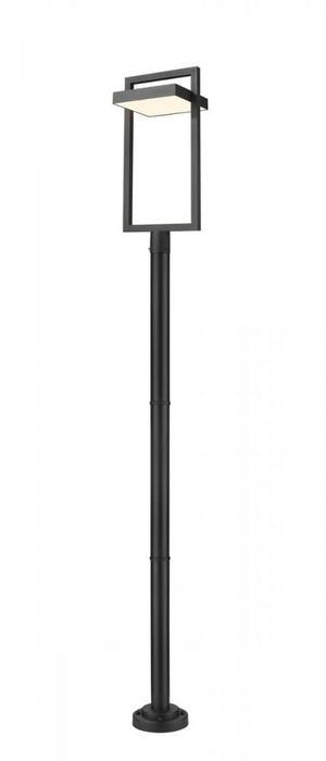 1 Light Outdoor Post Mounted Fixture | 566PHXLR-567P-BK-LED