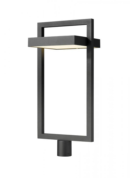 1 Light Outdoor Post Mount Fixture | 566PHXLR-BK-LED
