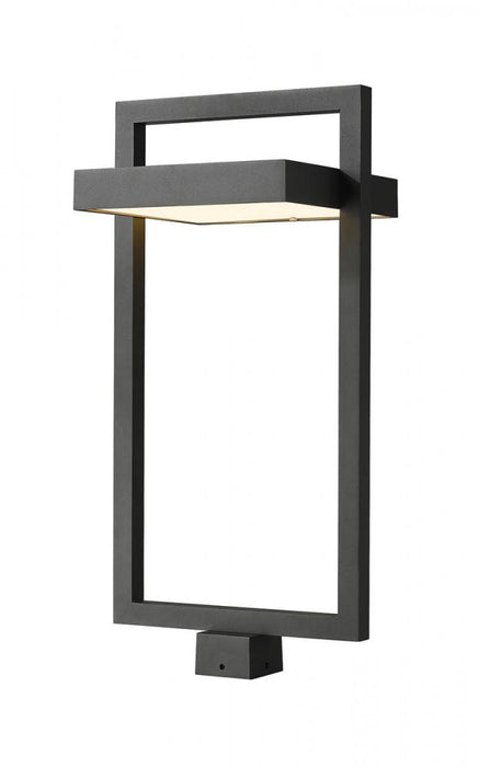 1 Light Outdoor Post Mount Fixture | 566PHXLS-BK-LED