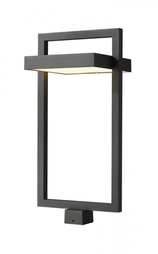 1 Light Outdoor Post Mount Fixture | 566PHXLS-BK-LED
