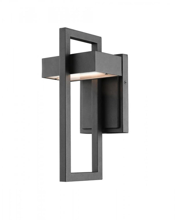 1 Light Outdoor Wall Light | 566S-BK-LED