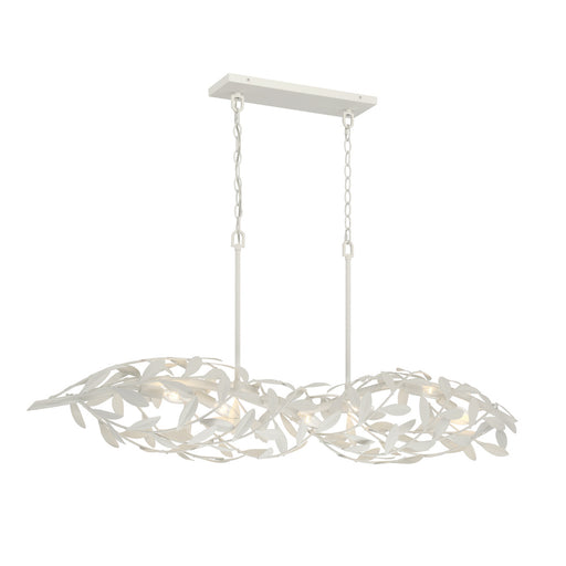 Broche 50.5'' Matte White Linear Chandelier | 567-MT