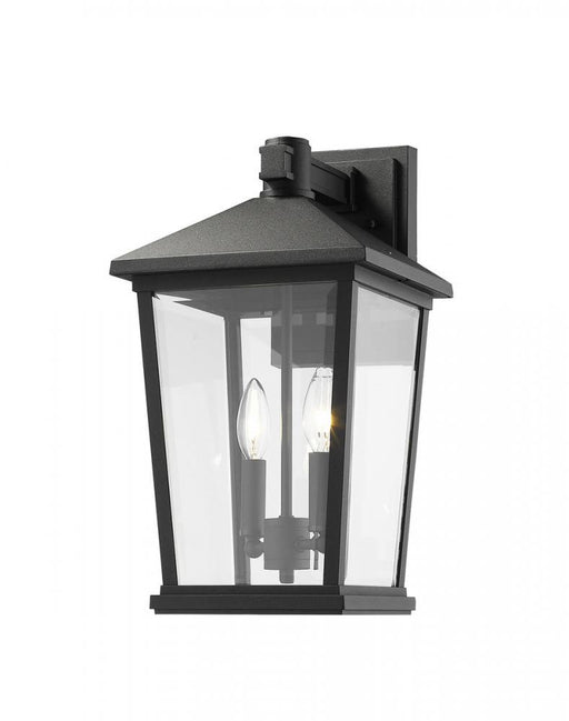2 Light Outdoor Wall Light | 568B-BK