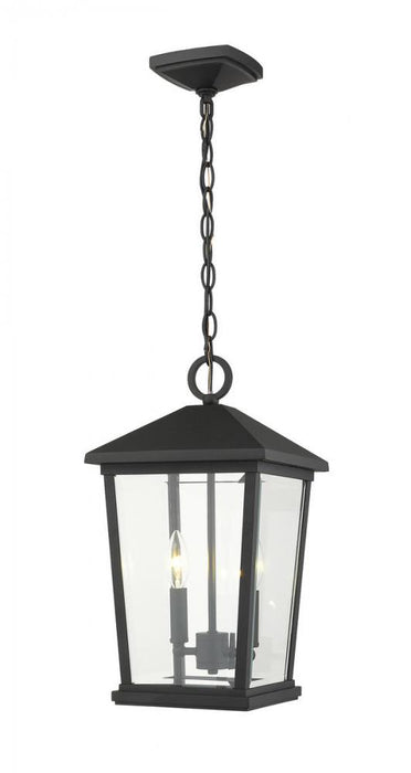 2 Light Outdoor Chain Mount Ceiling Fixture | 568CHB-BK