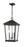 3 Light Outdoor Chain Mount Ceiling Fixture | 568CHXL-BK