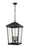 4 Light Outdoor Chain Mount Ceiling Fixture | 568CHXXL-BK