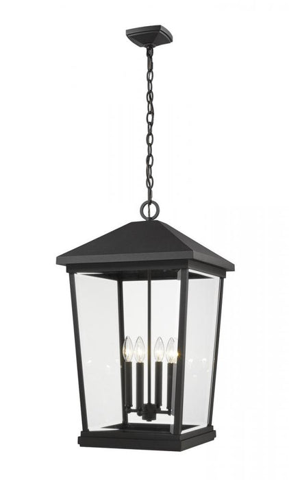 4 Light Outdoor Chain Mount Ceiling Fixture | 568CHXXL-BK