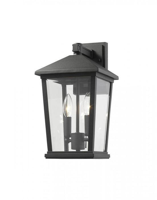2 Light Outdoor Wall Light | 568M-BK