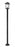 2 Light Outdoor Post Mounted Fixture | 568PHBR-567P-BK