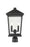 2 Light Outdoor Post Mount Fixture | 568PHBR-BK