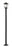 2 Light Outdoor Post Mounted Fixture | 568PHBS-536P-BK
