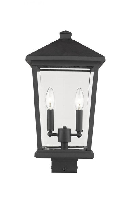 2 Light Outdoor Post Mount Fixture | 568PHBS-BK
