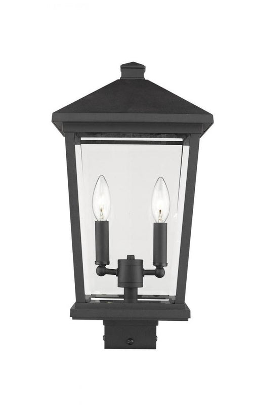 2 Light Outdoor Post Mount Fixture | 568PHBS-BK