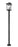 3 Light Outdoor Post Mounted Fixture | 568PHXLR-567P-BK