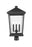 3 Light Outdoor Post Mount Fixture | 568PHXLR-BK