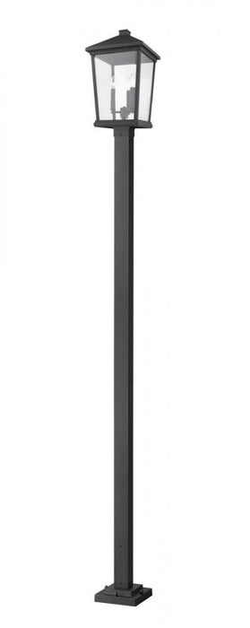 3 Light Outdoor Post Mounted Fixture | 568PHXLS-536P-BK