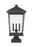 3 Light Outdoor Pier Mounted Fixture | 568PHXLS-SQPM-ORB