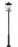 4 Light Outdoor Post Mount Fixture | 568PHXXLR-5010P-BK