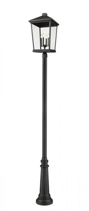 4 Light Outdoor Post Mounted Fixture | 568PHXXLR-511P-BK