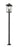 4 Light Outdoor Post Mounted Fixture | 568PHXXLS-536P-BK