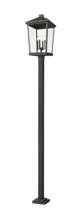 4 Light Outdoor Post Mounted Fixture | 568PHXXLS-536P-BK
