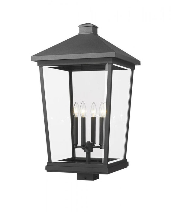 4 Light Outdoor Post Mount Fixture | 568PHXXLS-BK
