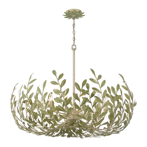 Broche 42'' Champagne Green Tea Chandelier | 569-CT