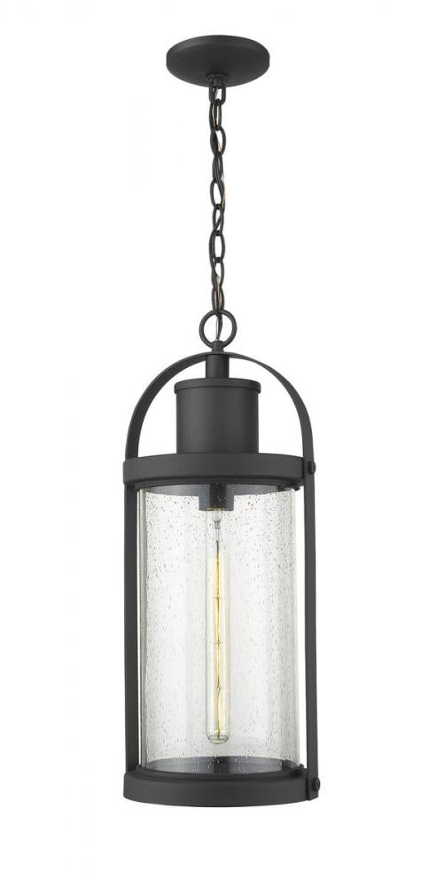 1 Light Outdoor Chain Mount Ceiling Fixture | 569CHB-BK