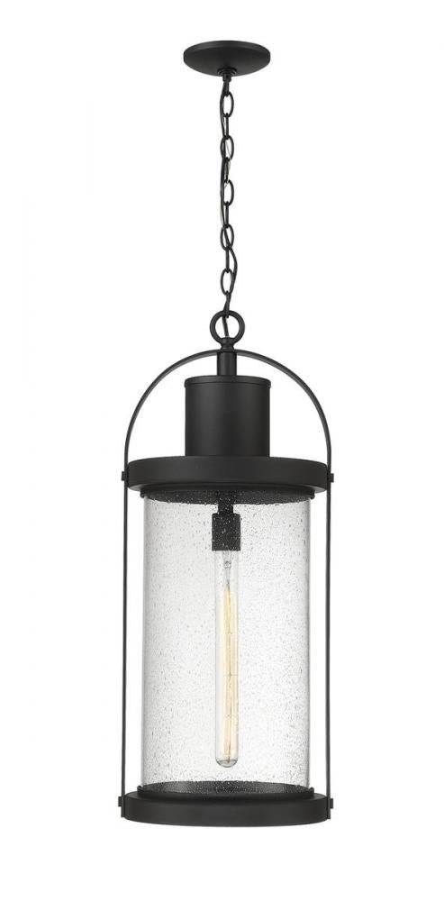 1 Light Outdoor Chain Mount Ceiling Fixture | 569CHXL-BK