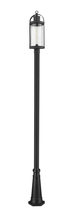 1 Light Outdoor Post Mounted Fixture | 569PHB-519P-BK