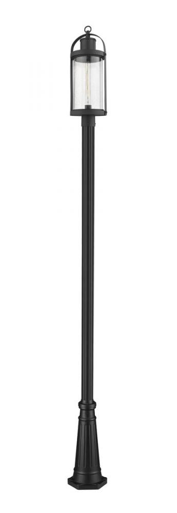 1 Light Outdoor Post Mounted Fixture | 569PHB-519P-BK