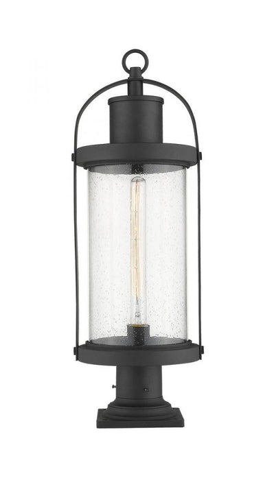 1 Light Outdoor Pier Mounted Fixture | 569PHB-533PM-BK