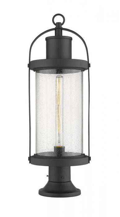 1 Light Outdoor Pier Mounted Fixture | 569PHB-553PM-BK