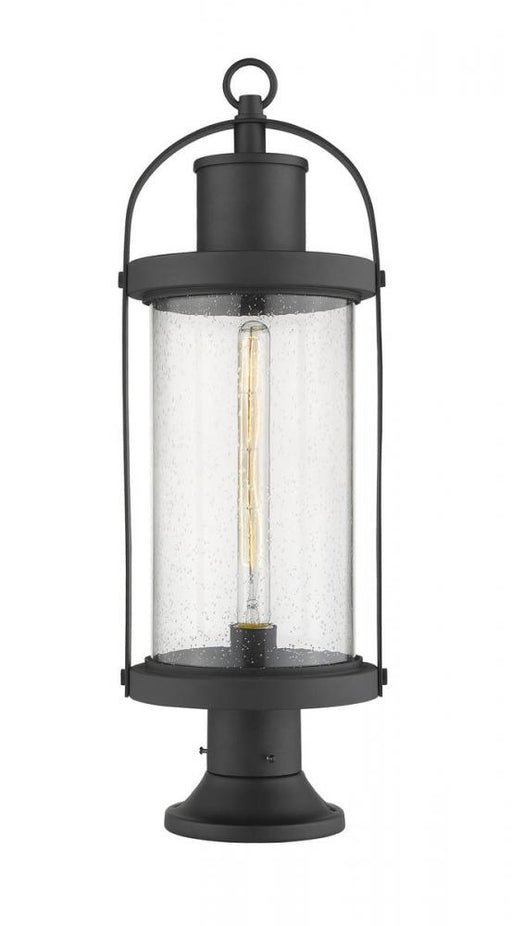 1 Light Outdoor Pier Mounted Fixture | 569PHB-553PM-BK