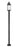 1 Light Outdoor Post Mounted Fixture | 569PHB-567P-BK