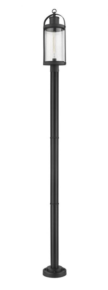 1 Light Outdoor Post Mounted Fixture | 569PHB-567P-BK