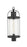 1 Light Outdoor Post Mount Fixture | 569PHB-BK