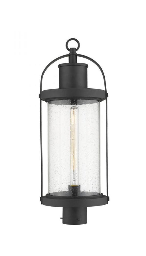 1 Light Outdoor Post Mount Fixture | 569PHB-BK